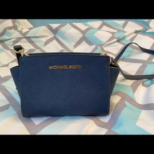 Michael Kors Navy Blue Crossbody Bag